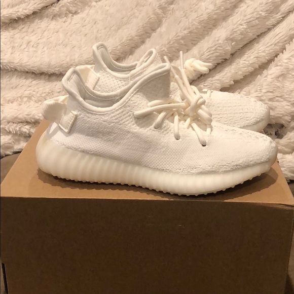 white yeezys size 5